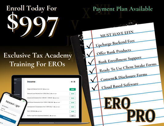 ERO Pro Package – Exclusive Tax Academy Training for EROs