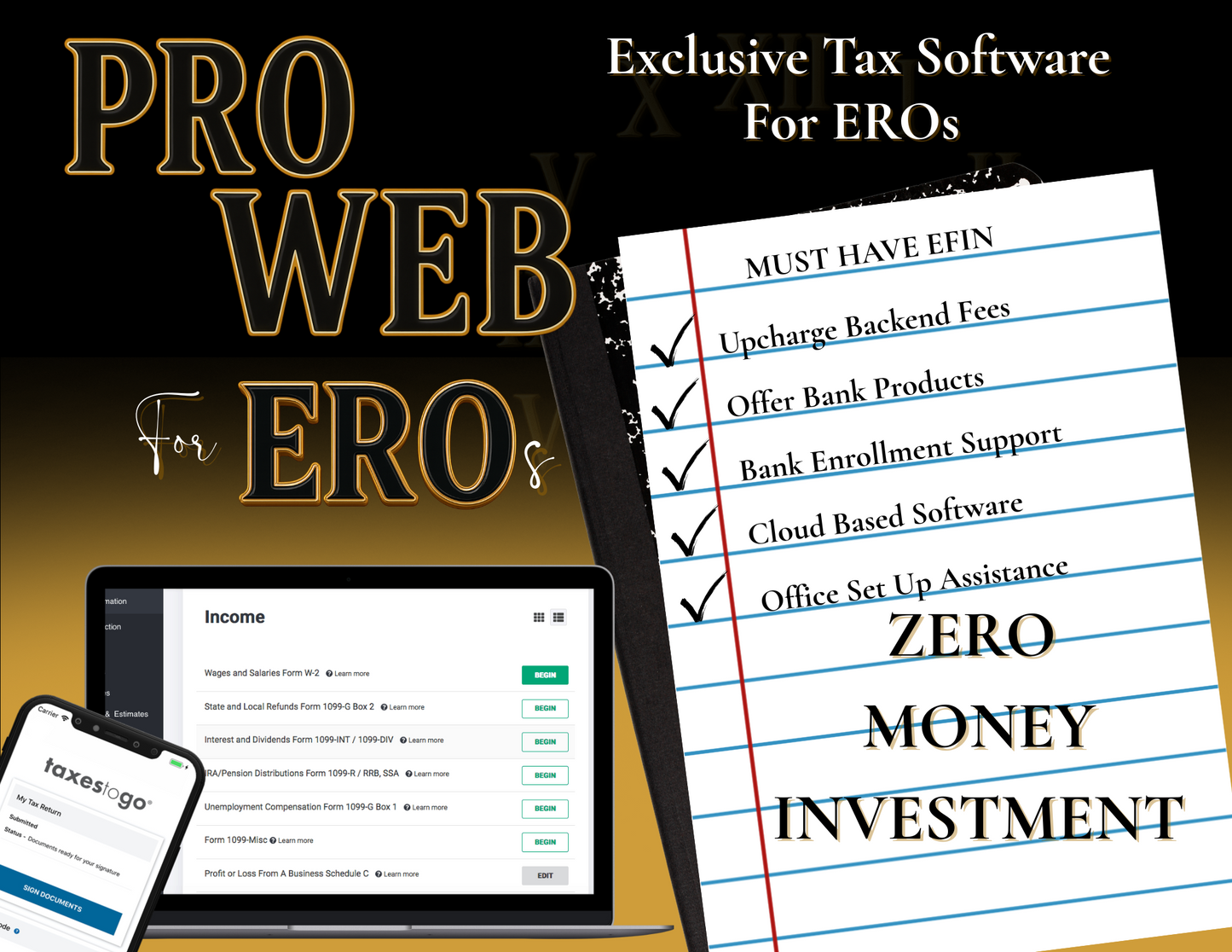 Pro Web for EROs – Exclusive Tax Software Package
